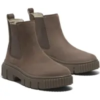 Timberland Timberlandtil kvinder. TB0A2FK2EM51 Greyfield Mid taupe chelsea boots i læder (36 W), Fast, Ingen, Casual, Gråt, Bæredygtig