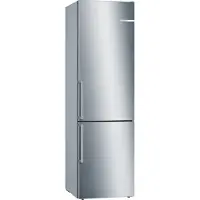 Bosch Serie | 6 KGE398IBP - Køleskab/fryser - bund-fryser - bredde: 60 cm - dybde: 65 cm - højde: 201 cm - 343 liter - Klasse B - rustfrit stål