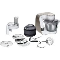 Bosch MUM5 MUM5XW10 - Køkkenmaskine - 1000 W - hvid/champagne