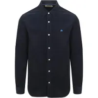 Scotch & soda fløjlsskjorte Sort Blå Mørkeblå måle