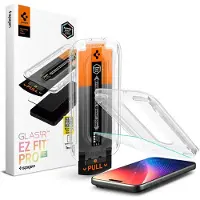 Spigen GlastR EZ FIT Pro privacy-skærmbeskytter til iPhone 17 Pro / 17 / 16 Pro / hærdet glas / privacy-filter