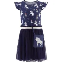 Happy girls Kjole navy / blandingsfarvet