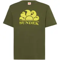 Sundek New Simeon Crew Neck With Logo T-shirt Med Korte ærmer
