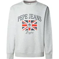 Pepe Jeans Pepe Jeanstil mænd. PM5800025 Mercer sweatshirt grå (S), Casual, Bomuld