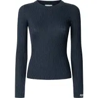 Pepe Jeans Pepe Jeanstil kvinder. PL7000025 Carla marineblå trøje (XS), Casual, Bomuld