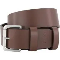 Ralph Lauren Polo Ralph Laurentil mænd. 405899989001 Læderbælte med brunt rullespænde (32), Casual, Klassisk