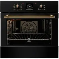 Electrolux SurroundCook 600 Flex EOB3400BOR - Ovn - til indbygning - niche - bredde: 56 cm - dybde: 55 cm - højde: 57.8 cm - med selv-rengøring - Klasse A - sort