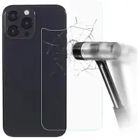 Mtp Products iPhone 16 Pro Skærmbeskyttelse Hærdet Glas til Bagcoveret - 9H - Klar
