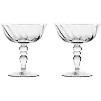 By On Opacity italiensk champagnecoupe 15 cl 2-pak Klar