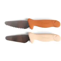 Filibabba Knivsæt til børn 2-pak - Pumpkin + Offwhite