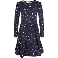 Happy girls Kjole navy / gul / pink / hvid