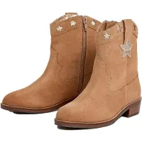 Pepe Jeans Pepe Jeanstil piger. PGS500010 Brune western-ankelstøvler i læder (32), 1-3 cm, Lynlås, Casual, børnetøj