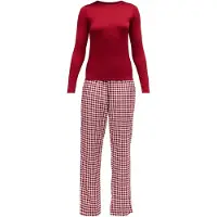 Hunkemoller Pyjamas knaldrød / hvid