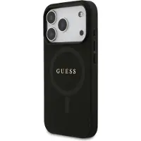 GUESS Saffiano Classic Logo MagSafe-etui til iPhone 17 Pro - Sort
