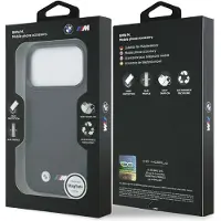 BMW M Quiltet logo MagSafe-etui til iPhone 17 Pro - Sort