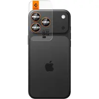 Spigen Optik Pro EZ Fit, Apple, iPhone 17 Pro, Stødsikker, Ridseresistent, Orange, 2 stk