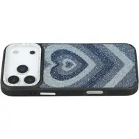 Mtp Products iPhone 17 Pro Jaucase magnetisk hybrid-cover med hjertemønster - sort
