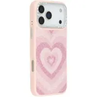 Mtp Products iPhone 17 Pro Jaucase magnetisk hybrid-cover med hjertemønster - pink