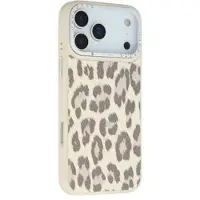 Mtp Products iPhone 17 Pro Max Jaucase magnetisk hybrid-cover med leopardprint - Hvid