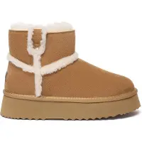 EVER AU Boots 'Barren' kastaniebrun