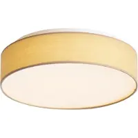 QAZQA Smart loftslampe beige 35 cm inkl. LED og fjernbetjening - Flat Drum