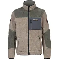 Napapijri Vest Yupik Fleece Nature Taupe Grå Grøn åle