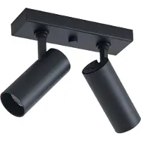 QAZQA Moderne loftlampe sort inkl. LED dæmpbar 2-lys - Tate