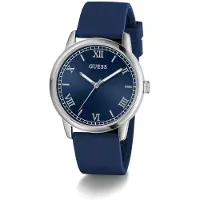 GUESS Analogt ur 'CHANDLER' navy / sølv