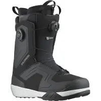 Salomon Snowboard - Snowboardstøvler herre - Dialogue Dual Boa Wide Black/White til Unisex - Størrelse 43,5 - Sort
