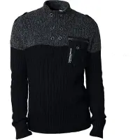 KOROSHI Pullover mørkegrå / sort