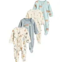 Next Nattøj creme / aqua / dueblå / lysebrun