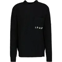 19V69 Italia Pullover 'Areo' sort / hvid