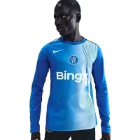 Nike Chelsea Trænings T-Shirt Dri-FIT Academy Pro Pre Match 3. - Blå/Sølv Lange Ærmer - , størrelse Large
