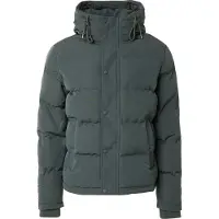 Superdry Superdrytil mænd. M5011743A Jakke Everest Kort Hætte Puffer grøn (S), Casual, Polyester