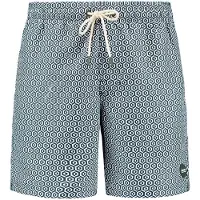 Shiwi Badeshorts 'Mike' mørkegrøn / hvid