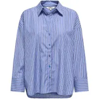 ONLY Bluse 'ONLOregon' lyseblå / violetblå / hvid