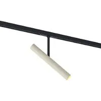 QAZQA Moderne spotlight beige med sort til 1-faset skinnesystem - Slimline Avery