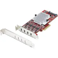 StarTech.com Startech 4-Port USB Type-C PCIe Card, USB-C 10Gb, 4x Controllers, TAA - USB-adapter - PCIe 3.0 x4 lavprofil - USB-C 3.2 Gen 2 x 4 - TAA-kompatibel