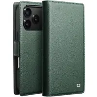 Qialino iPhone 17 Pro 2-i-1 aftagelig pung læderetui - MagSafe-kompatibel - Grøn