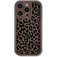 Mtp Products iPhone 12 Pro Max TPU-cover med leopardprint - Kaffe