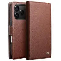 Qialino iPhone 17 Pro Max 2-i-1 aftagelig pung læderetui - MagSafe-kompatibel - Brun