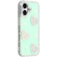 Mtp Products iPhone 17 Funklende Kærlighed og Perle Hybrid Cover - Grøn