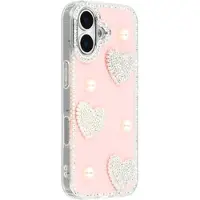 Mtp Products iPhone 17 Funklende Kærlighed og Perle Hybrid Cover - Pink