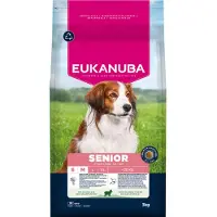 Eukanuba Premium Nutrition Senior Small & Medium Breed Lam & Ris - Økonomipakke: 2 x 3 kg