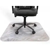 AROZZI Zona - Stolemåtte for kontor - kvadratisk - 116 x 116 cm - hvid marmor