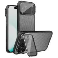 NILLKIN iPhone 17 Pro Max CamShield Prop Hybrid Cover - Gennemsigtig sort