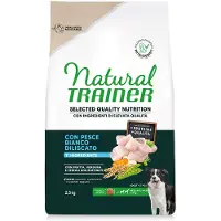 NATURAL TRAINER Selected Quality Nutrition Adult Medium & Maxi Hvid Fisk - Økonomipakke: 2 x 2,5 kg