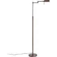 QAZQA Design gulvlampe mørk bronze inkl. LED med touch-dæmper - Notia