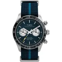 Timex Analogt ur 'Waterbury Heritage' cyanblå / lyseblå / sølv
