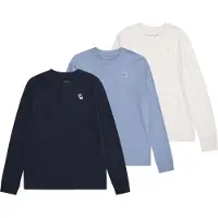 Abercrombie & Fitch Shirts marin / opal / hvid